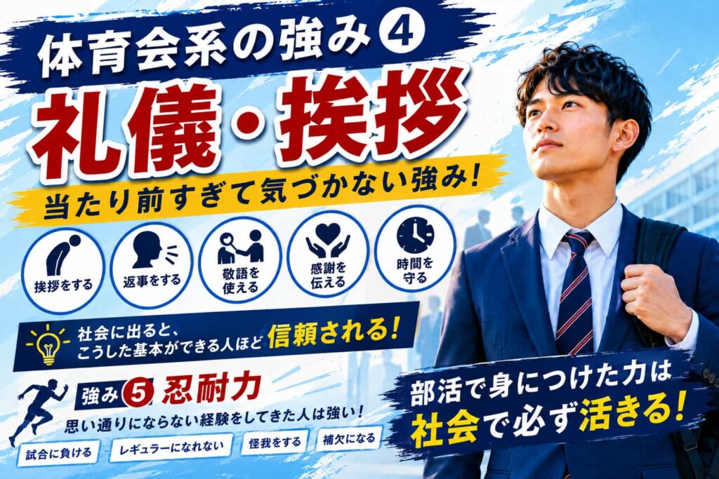 体育会系の就活の強みとは？企業から評価される5つの理由を解説