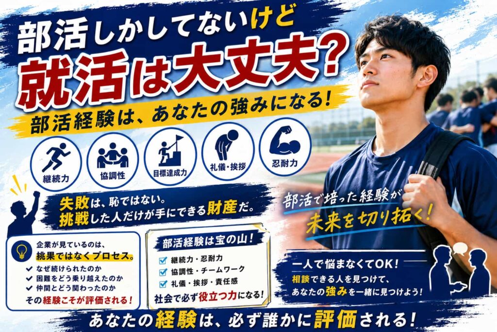 部活しかしてないけど就活は大丈夫？体育会系が評価される理由