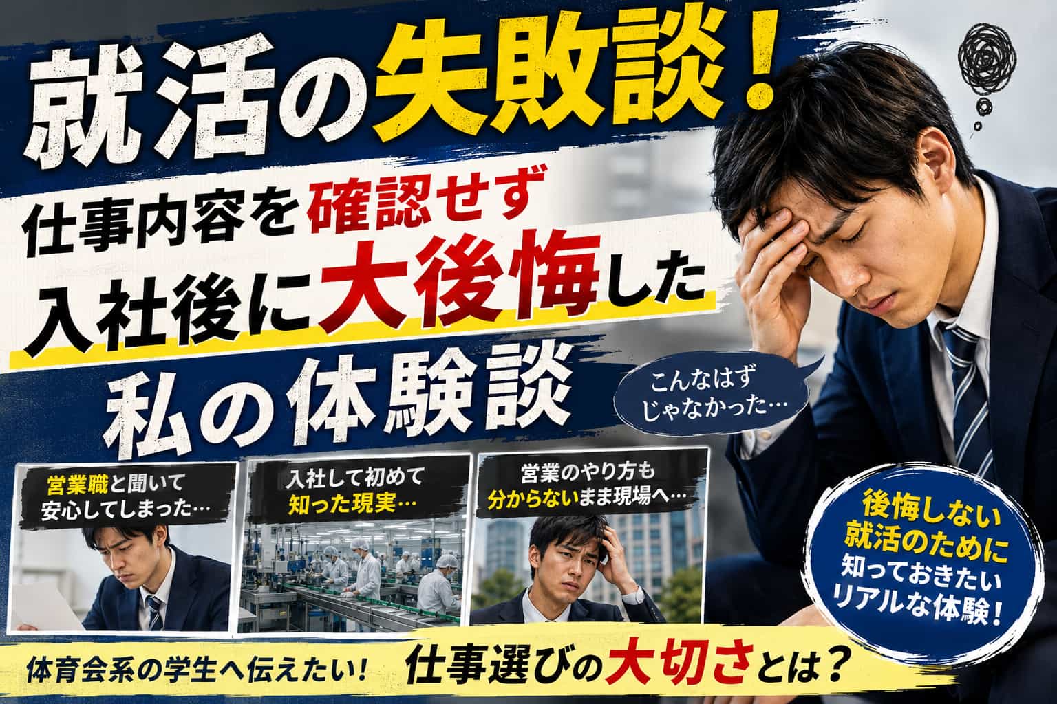 就活の失敗談！仕事内容を確認せず入社後に大後悔した私の体験談
