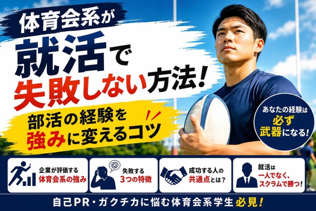 体育会系が就活で失敗しない方法！部活の経験を強みに変えるコツ